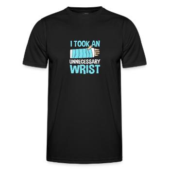 Broken Arm Bone Fracture - Men's Functional T-Shirt - black - Front - AI Model Male 178 dark (178cm)