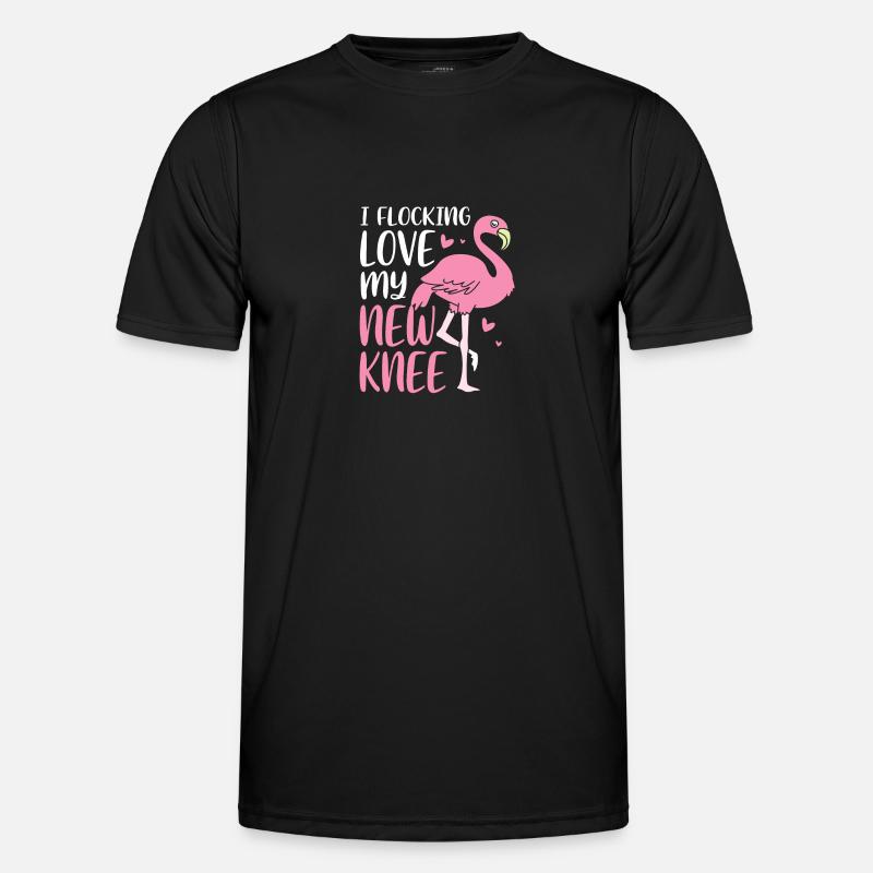 Knie Operation Männer Funktions-T-Shirt