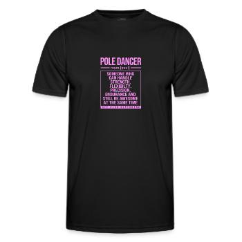 Pole Dance - Männer Funktions-T-Shirt - Schwarz - Vorne - AI Model Male 178 dark (178cm)