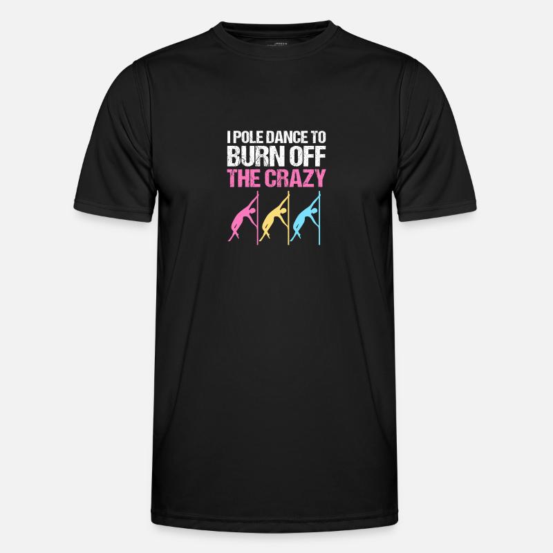Pole Dance - Männer Funktions-T-Shirt - Schwarz