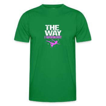 Pole Dance - Men's Functional T-Shirt - kelly green - Front - AI Model Male 178 dark (178cm)