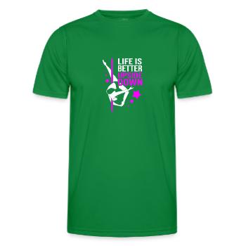 Pole Dance - Men's Functional T-Shirt - kelly green - Front - AI Model Male 178 dark (178cm)