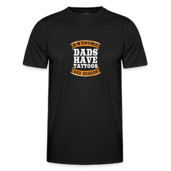 Tattoo Artist Tattoo Artist Tattooed Tattoo - Men's Functional T-Shirt - black - Front - AI Model Male 178 dark (178cm)