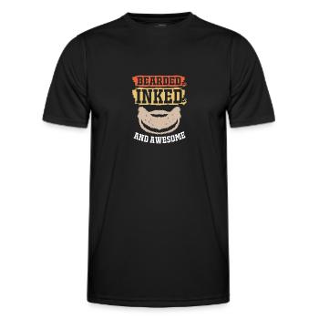 Tattoo Artist Tattoo Artist Tattooed Tattoo - Men's Functional T-Shirt - black - Front - AI Model Male 178 dark (178cm)