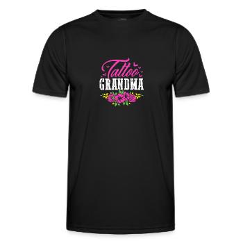 Tattoo Artist Tattoo Artist Tattooed Tattoo - Men's Functional T-Shirt - black - Front - AI Model Male 178 dark (178cm)