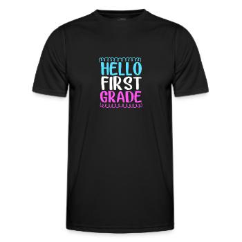 First Year - Men's Functional T-Shirt - black - Front - AI Model Male 178 dark (178cm)