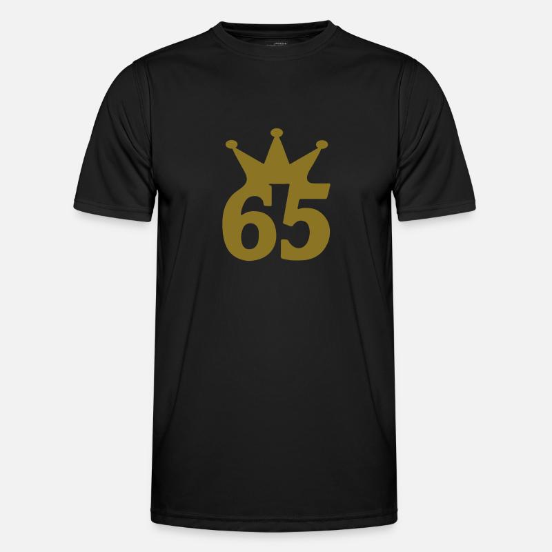 65 krone c1w7 - Männer Funktions-T-Shirt - Schwarz