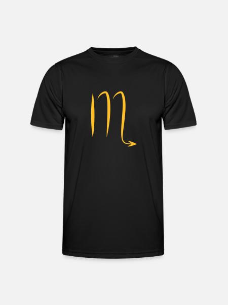Sternzeichen Skorpion Astrologie - Männer Funktions-T-Shirt - Schwarz