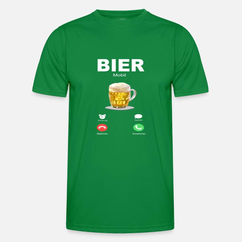Bier ruft an Männer Funktions-T-Shirt