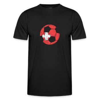 Schweiz Schweizer Schweizerdeutsch - Männer Funktions-T-Shirt - Schwarz - Vorne - AI Model Male 178 dark (178cm)