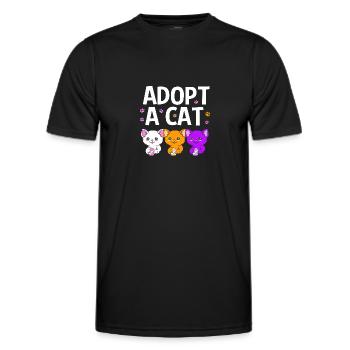 Sauvetage des animaux Droits des animaux Refuge pour animaux de sauvetage des animaux - T-shirt sport Homme - noir - Devant - AI Model Male 178 dark (178cm)