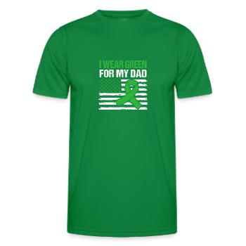 Liver disease - Men's Functional T-Shirt - kelly green - Front - AI Model Male 178 dark (178cm)