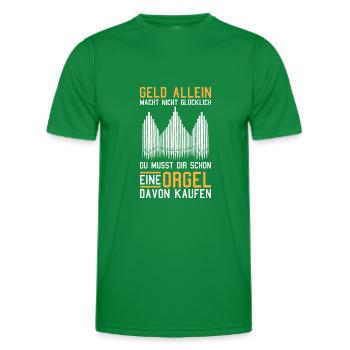 Orgel Leidenschaft Orgelspieler Pfeifenorgel Organ - Männer Funktions-T-Shirt - Kelly Green - Vorne - AI Model Male 178 dark (178cm)