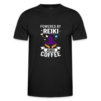 Reiki Healer Energy Healing Music Master Stone - Men's Functional T-Shirt - black - Front - AI Model Male 178 dark (178cm)