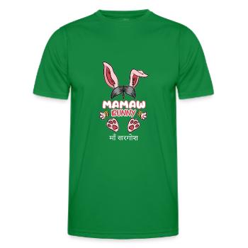 Mamaw Indische Großmutter Oma Indien Memaw - Männer Funktions-T-Shirt - Kelly Green - Vorne - AI Model Male 178 dark (178cm)