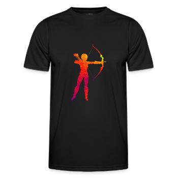 Archer Shooting Sports Sports Shooters Cadeau - T-shirt sport Homme - noir - Devant - AI Model Male 178 dark (178cm)
