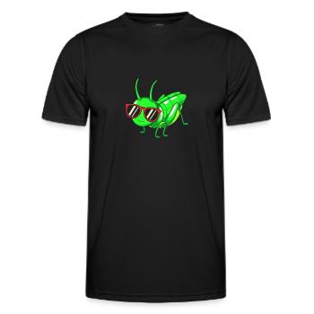 Grasshopper grasshopper - Men's Functional T-Shirt - black - Front - AI Model Male 178 dark (178cm)
