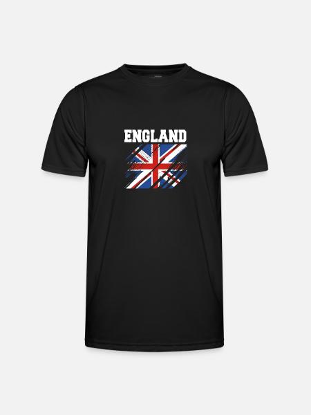 Angleterre Anglais - T-shirt sport Homme - noir