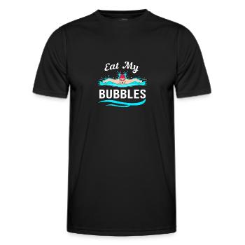 Swimming Swimmers Swimming Pool Swimming Instructors - Men's Functional T-Shirt - black - Front - AI Model Male 178 dark (178cm)