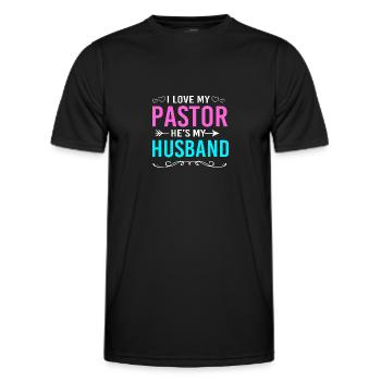 Pasteur - T-shirt sport Homme - noir - Devant - AI Model Male 178 dark (178cm)