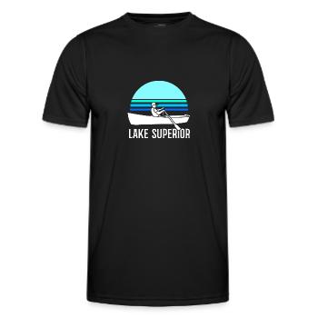 Great Lakes - Männer Funktions-T-Shirt - Schwarz - Vorne - AI Model Male 178 dark (178cm)