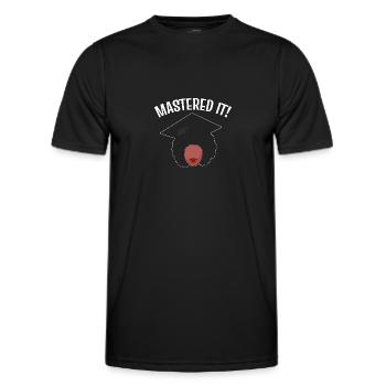 Master Studium Abschlussfeier - Männer Funktions-T-Shirt - Schwarz - Vorne - AI Model Male 178 dark (178cm)