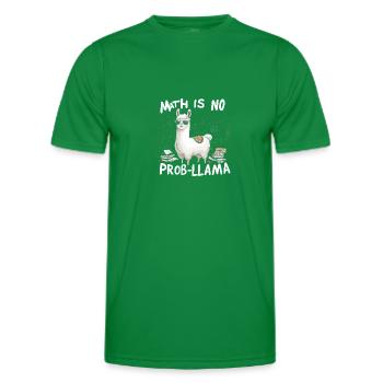 math is no prob-llama - Männer Funktions-T-Shirt - Kelly Green - Vorne - AI Model Male 178 dark (178cm)