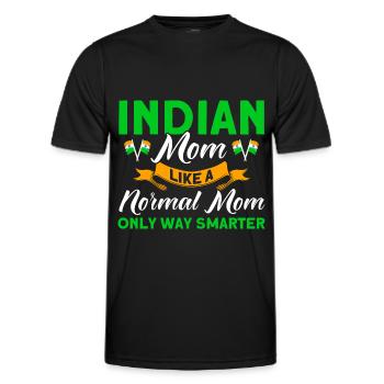 Indien Indische Wurzeln Geschenk - Männer Funktions-T-Shirt - Schwarz - Vorne - AI Model Male 178 dark (178cm)