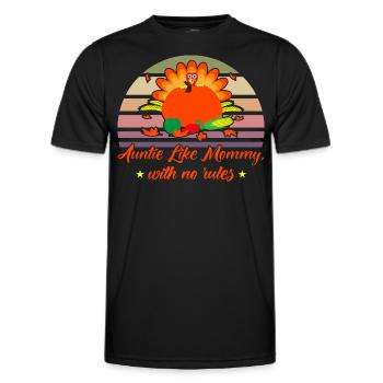 Aunts Aunt Sister Aunts Family Gift - Men's Functional T-Shirt - black - Front - AI Model Male 178 dark (178cm)