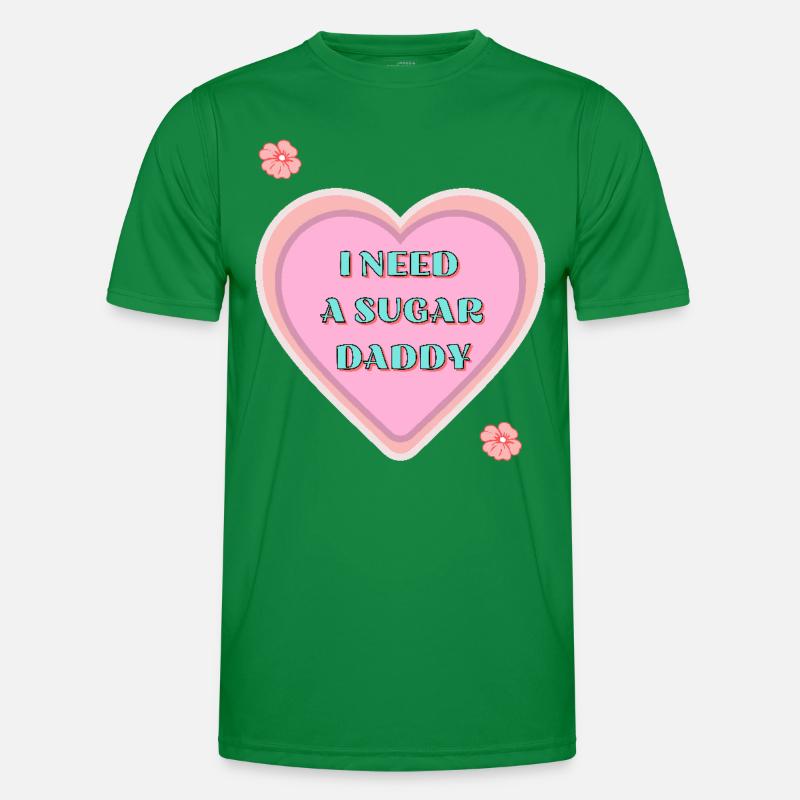 Freches Herz Sugar Daddy mit Statement Männer Funktions-T-Shirt