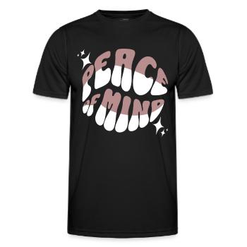 Peace of Mind – Relaxation, Mindfulness & Inner - Men's Functional T-Shirt - black - Front - AI Model Male 178 dark (178cm)