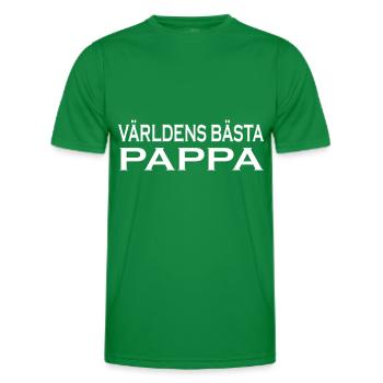 Dad / Papa / Dad / Father's Day / VaderDag / Daddy - Men's Functional T-Shirt - kelly green - Front - AI Model Male 178 dark (178cm)