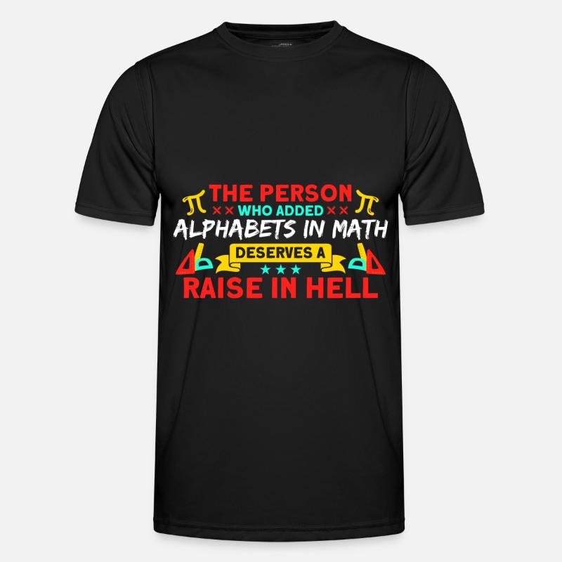 Math Mathématiques Sciences Math Cadeau - T-shirt sport Homme - noir