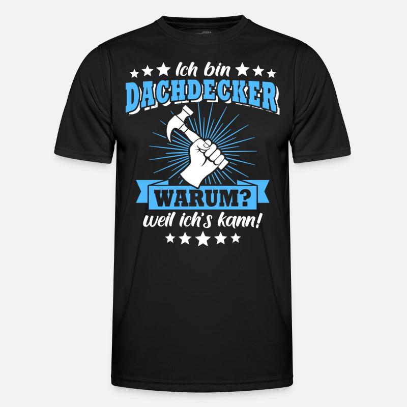 Dachdecker Dachspengler Dachklempner Männer Funktions-T-Shirt