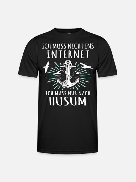Husum Souvenir Husumer - Männer Funktions-T-Shirt - Schwarz