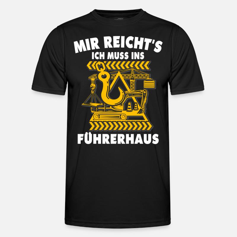 Kranführer Kranfahrer Kran Männer Funktions-T-Shirt