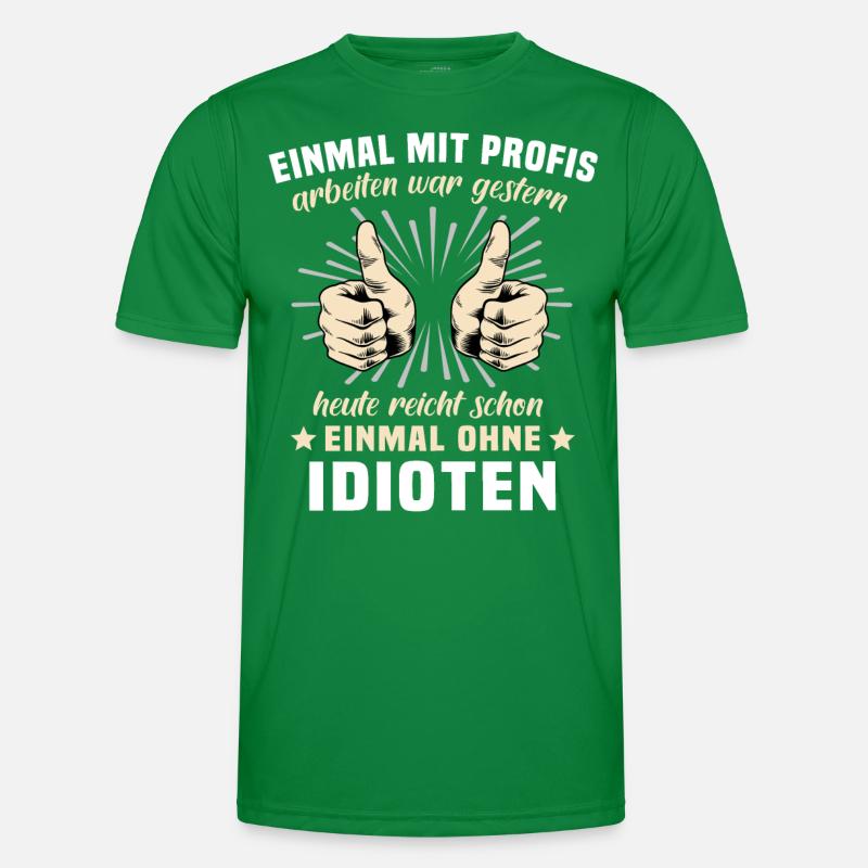 Profis Idioten Handwerker Männer Funktions-T-Shirt