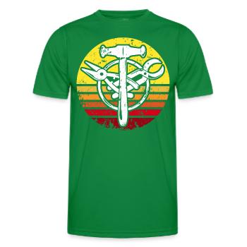 Spengler guild sign Bauspengler - Men's Functional T-Shirt - kelly green - Front - AI Model Male 178 dark (178cm)