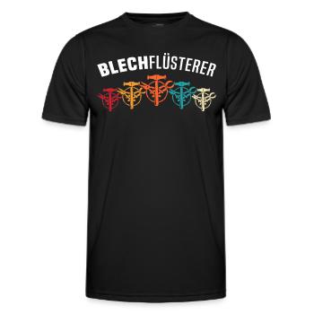 Spengler Bauspengler Spengeln - Männer Funktions-T-Shirt - Schwarz - Vorne - AI Model Male 178 dark (178cm)