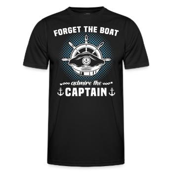 Captain Boat Captain - Men's Functional T-Shirt - black - Front - AI Model Male 178 dark (178cm)