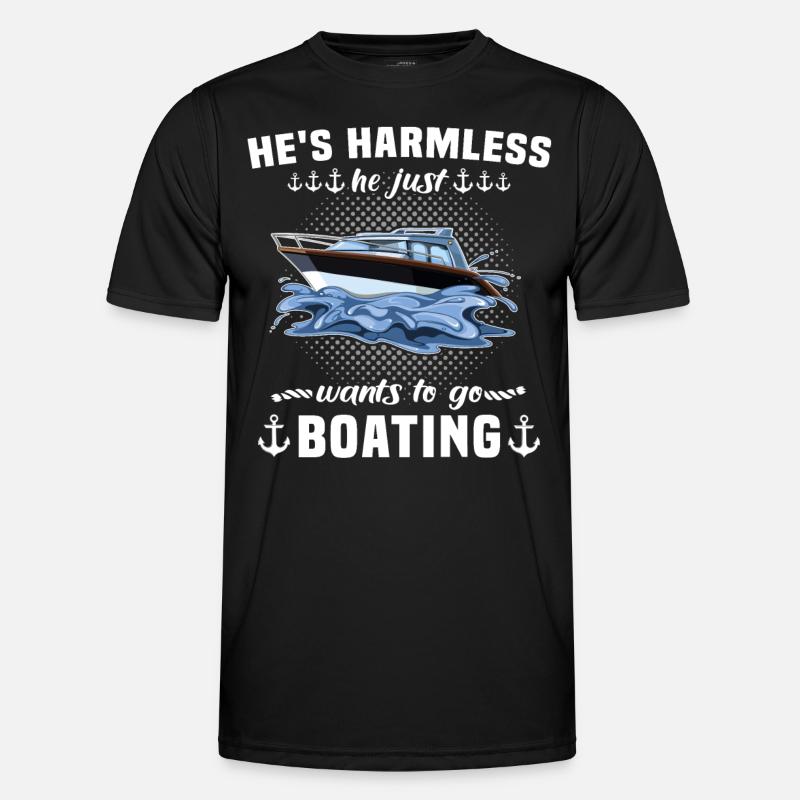 Captain Boat Captain - Men's Functional T-Shirt - black