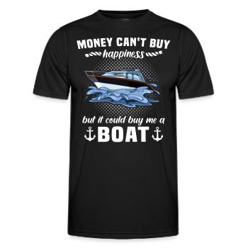 Captain Boat Captain - Men's Functional T-Shirt - black - Front - AI Model Male 178 dark (178cm)