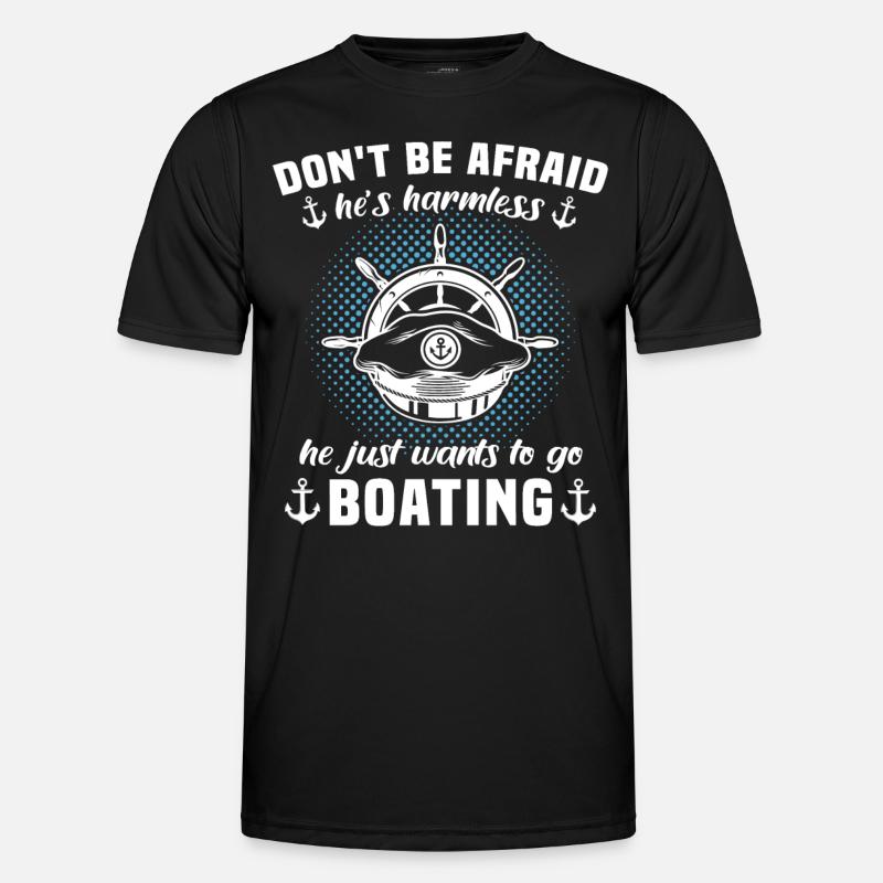 Captain Boat Captain - Men's Functional T-Shirt - black