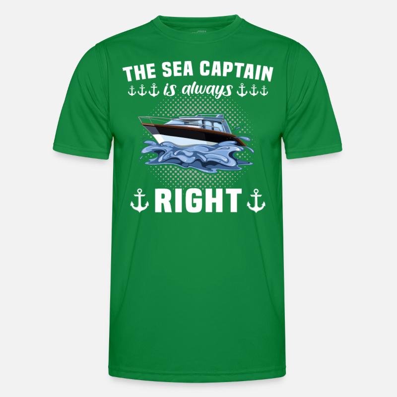 Captain is always right Captain Men's Functional T-Shirt