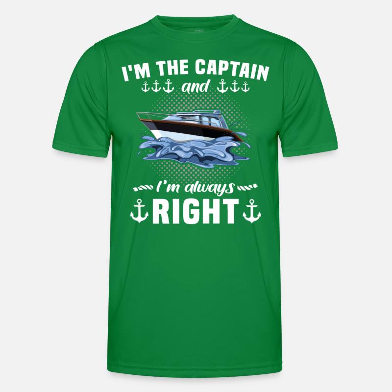 Captain is always right Captain Men's Functional T-Shirt