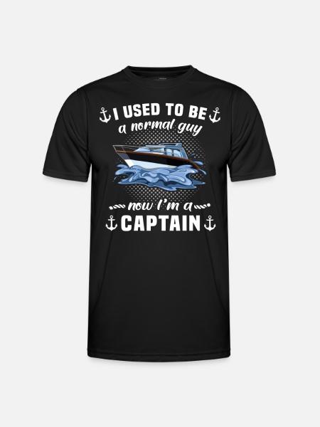 Captain Captain Boat - Men's Functional T-Shirt - black