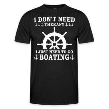 Captain Captain Boat - Men's Functional T-Shirt - black - Front - AI Model Male 178 dark (178cm)