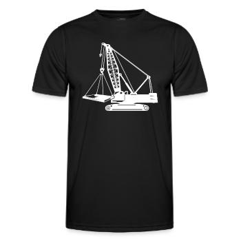 Crane Operator Crane Crane Driver - Men's Functional T-Shirt - black - Front - AI Model Male 178 dark (178cm)