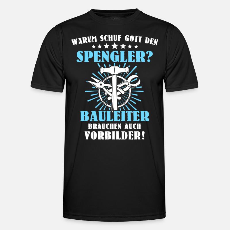 Spengler Bauspengler - Männer Funktions-T-Shirt - Schwarz