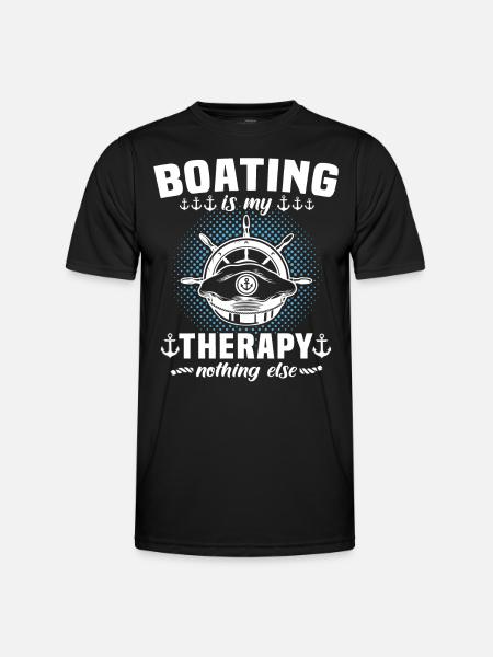 Captain Boating Therapy - Men's Functional T-Shirt - black